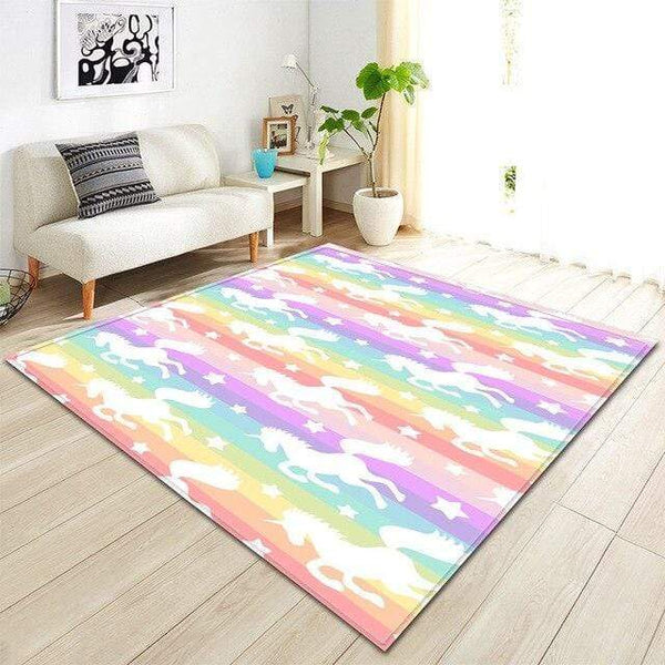 Rainbow Unicorn Rug